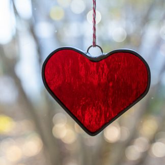 Egnet Bevægelig Medicin Red Heart Ornament (Hobby Came Trim) - Huentelglas
